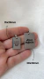 Colar Personalizado Medalha Retangular 15x20mm Aço Inoxidável Prateado - loja online