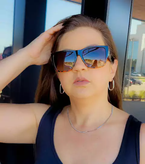 Óculos de Sol Quadrado Tartaruga Polly