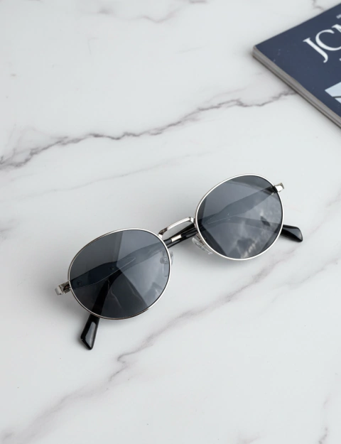 Óculos Redondo Prateado Vintage Sara 50.064 - comprar online