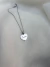 Colar Personalizado Medalha Coração 20mm Aço Inoxidável Prateado - comprar online