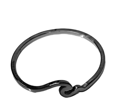 Anel Aço Inox Prateado Onda - 40.101 - PL na internet