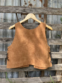 Chaleco cuero gamuzado suela II