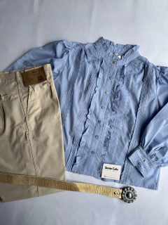 Camisa Palace Celeste TXL - Santa Celia