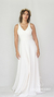 Vestido de novia Aurora, base al bies liso - comprar online