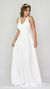 Vestido de novia Aurora, base al bies liso - comprar online