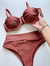 CONJUNTO HOT PANT GLOW MARROM CAPPUCCINO
