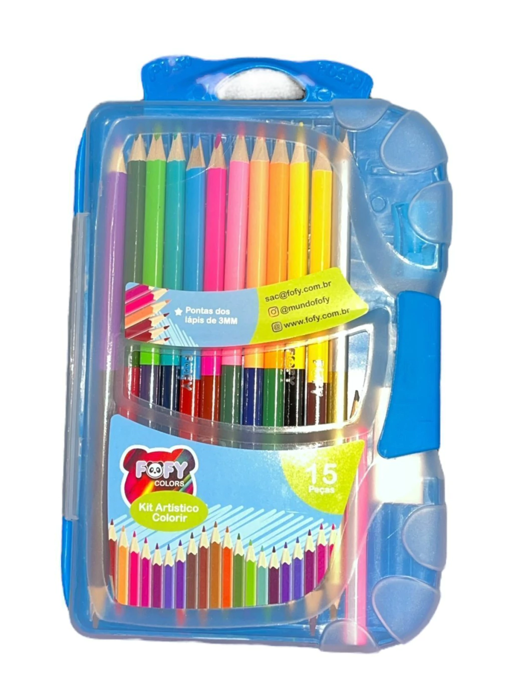 Kit Artistico para colorir com 15 cores