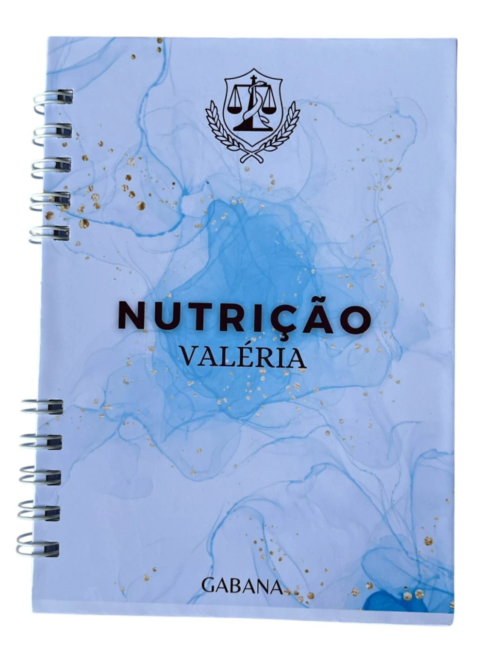 Caderno A5 de Nutrição com Seu Nome