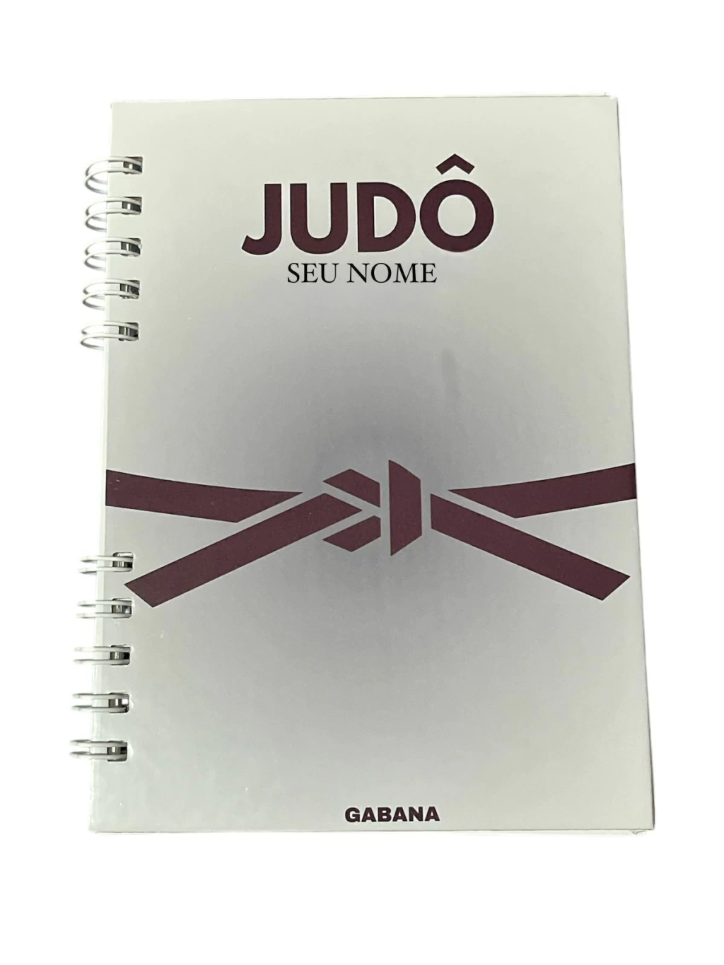 Caderno A5 personalizado - Judô com seu Nome