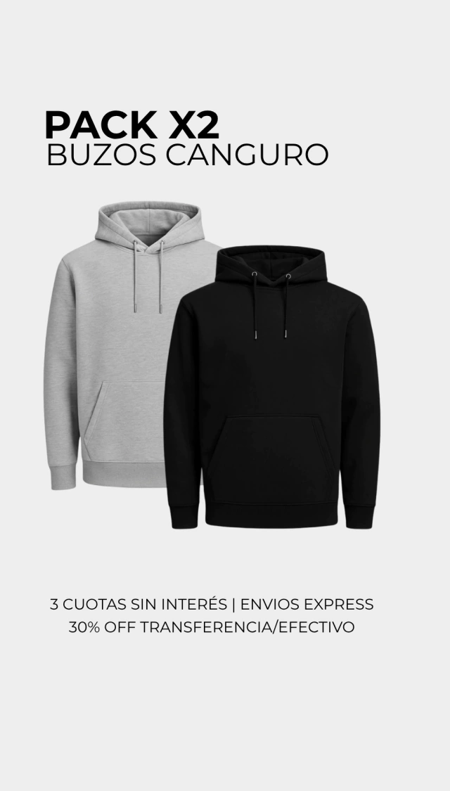 BUZO CANGURO X2