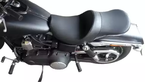 Banco Confort p/ Moto Harley-Davidson Fat Boy c/ Antiderrapante - inteiriço