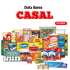 Cesta básica composta por 34 itens variados, ideal para casais.
