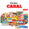 Cesta básica composta por 34 itens variados, ideal para casais.