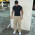 Calça cargo bege - padrão street - comprar online