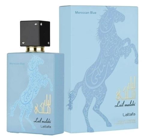 Perfume Lattafa Lail Maleki Moroccan Blue 100ml Original Masculino - comprar online