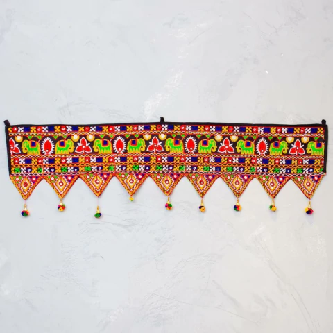 Bandô Indiano Bordado 100% Algodão 108cmx32cm