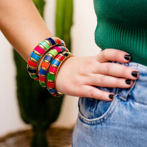 Pulseira Indiana Colorida (Unidade)