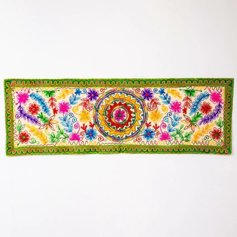Panô Indiano Mandala 154cmx50cm (Barra Verde)