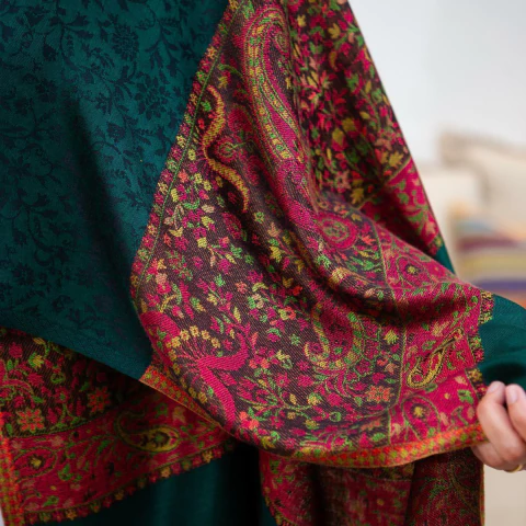 Echarpe Estampada 100% Viscose 70cmx200cm (Verde Escuro)