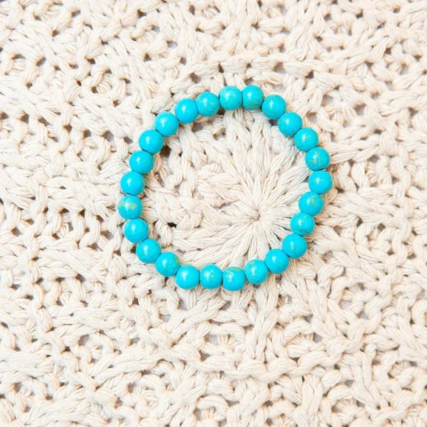 Pulseira de Pedra Natural Turquesa