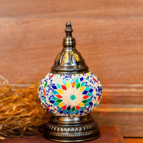 Luminária Mosaico Importada da Turquia 23cm