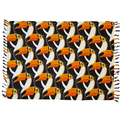 Canga de Praia com Franjas 100% Viscose Tucano 1.60mx1.10m