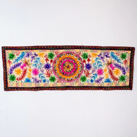 Panô Indiano Mandala 154cmx50cm (Barra Roxa)