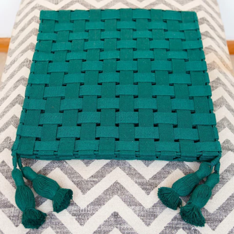 Peseira de Algodão Entrelaçada 220cmX50cm