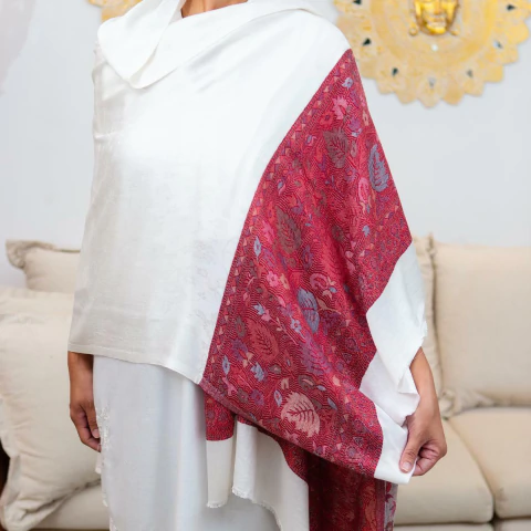 Echarpe Estampada 100% Viscose 70cmx200cm (Off White)