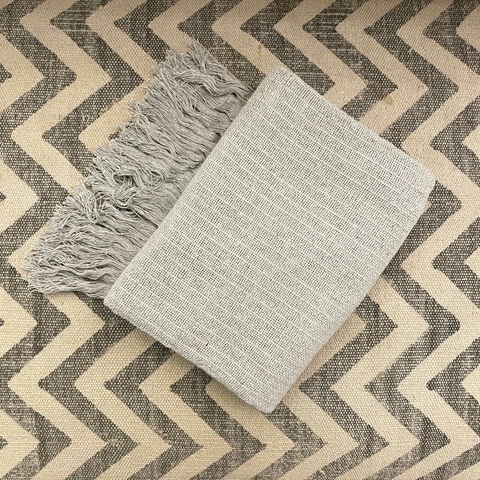 Manta Básica 100% Algodão Cinza 1.20mx1.80m