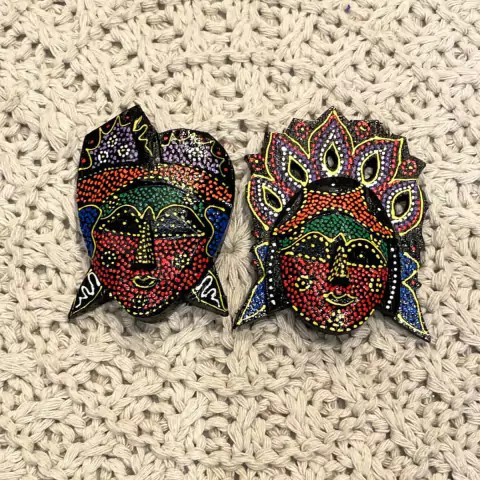 Íma de Madeira Casal Rama & Sita (Duas Peças)