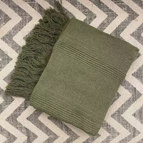 Manta Amarilis 100% Algodão Verde Escuro 1.20mx1.80m