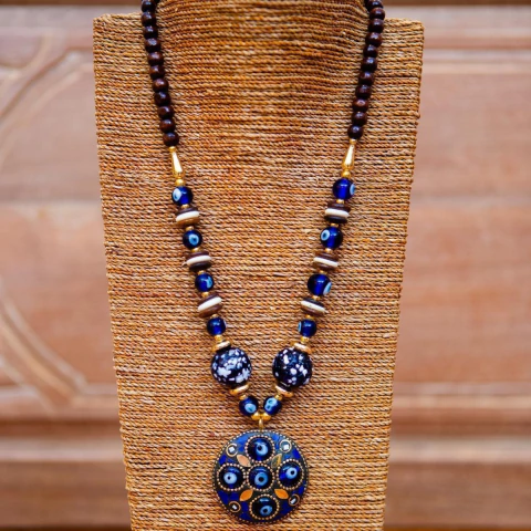 Colar Olho Grego Importado da Índia