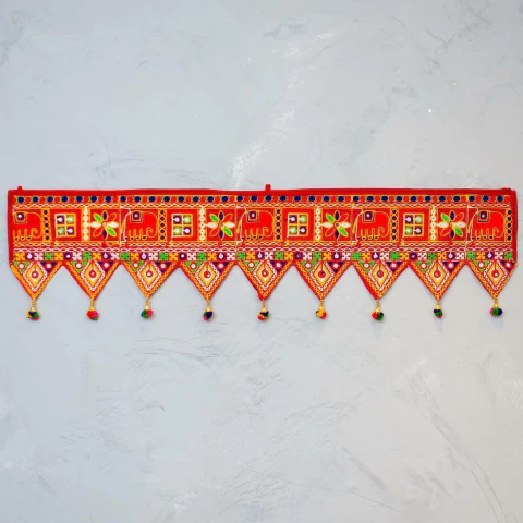 Bandô Indiano Bordado 100% Algodão 100cmx26cm