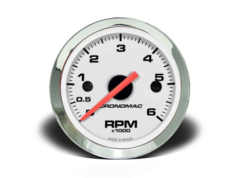 Contagiros 60mm 6.000 RPM Croma – Branco