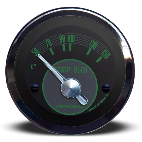 Termômetro Elétrico 52mm Óleo OLD TIMER VW – Verde