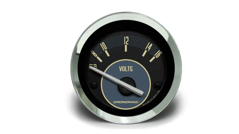 Voltímetro 52mm 12V VW – Bege