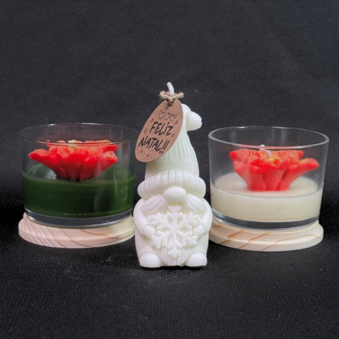 Kit Velas Aromáticas com Gnomo