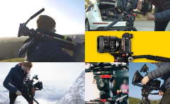 Ifilage câmera de vídeo tripé fluido arrastar pan cabeça com 1/4 "e 3/8" parafusos deslizante placa liberação rápida para canon nikon sony dslr - loja online