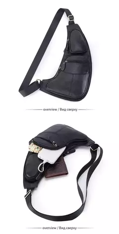 Bolsa de ombro masculina de couro bovino genuíno, bolsa de ombro com suporte para os seios, casual e de viagem na internet