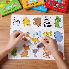 Montessori Educação Puzzle Brinquedos para Criança, Matching Card, Educação precoce, Cartoon Jigsaw, Forma de Cor Animal, Presentes de Treinamento Cognitivo, 32 peças na internet