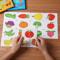Montessori Educação Puzzle Brinquedos para Criança, Matching Card, Educação precoce, Cartoon Jigsaw, Forma de Cor Animal, Presentes de Treinamento Cognitivo, 32 peças - Wolf Magazine