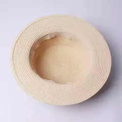 Chapéu do verão para o pai e a criança, chapéu de palha largo com viseira do sol para mulheres, praia e curso, projeto novo - loja online