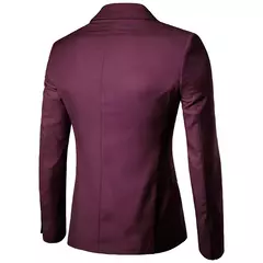 Homens de negócios da moda blazers casuais terno fino ajuste noivo padrinho masculino ternos de casamento blazer jaquetas 9 cores XF001-B - comprar online