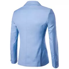 Homens de negócios da moda blazers casuais terno fino ajuste noivo padrinho masculino ternos de casamento blazer jaquetas 9 cores XF001-B - comprar online