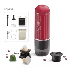 Máquina De Café Expresso Portátil, Porta De Carregamento Tipo C, Cápsula E Pó Nexpresso, 2500 MAH na internet