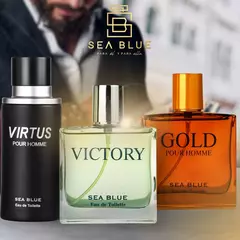 Perfume Masculino Victory 100ml Importado Sea Blue Militar Camuflado na internet