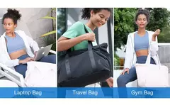 BAGSMART-Sacola com fivela de tapete de ioga para mulheres, mochila para laptop universitário, fralda de viagem, academia, esportes, trabalho universitário