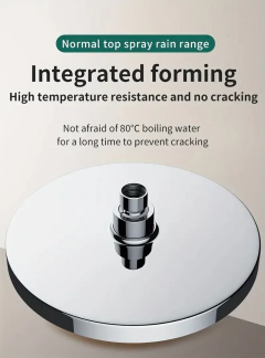 Grande fluxo chuvas cabeça de chuveiro 25cm pulverizador superior alta pressão cabeça chuveiro poupança água torneira do chuveiro acessórios do banheiro - loja online