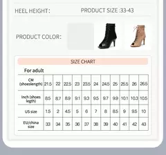 Imagem do Mulher marrom latin zip up dança booties mulher salto alto stiletto meia bootie